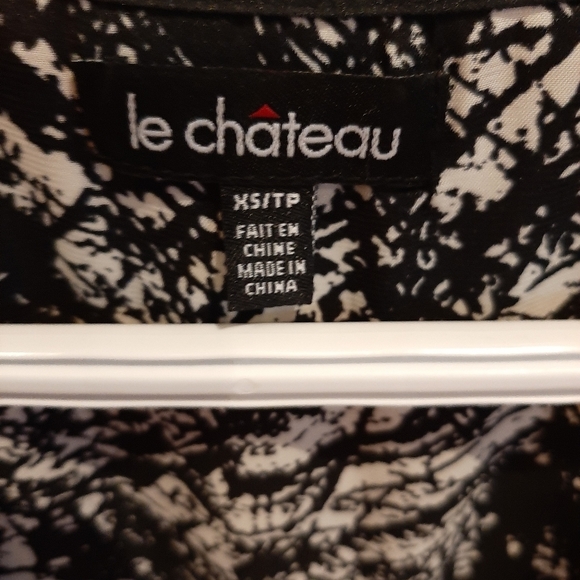 Cool black and white poly le chateau dress - Picture 3 of 3